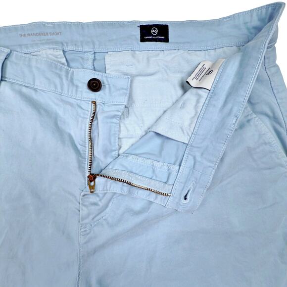 Adriano Goldschmied Men's 38R The Wanderer Short Light Blue Slim Trouser Preppy - Picture 5 of 10